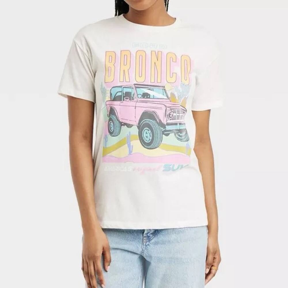 Ford Bronco Graphic Short Sleeve T-Shirt Classic Women's xxs